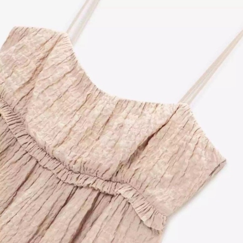 Nwt Zara Structured Long Jumpsuit - image 3